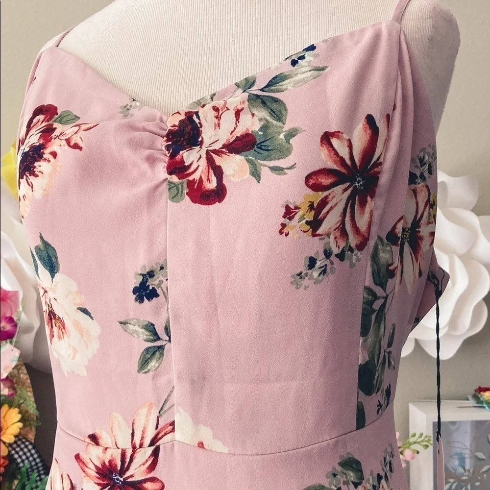 Nwt Leith Floral Print Maxi Dress - Picture 9 of 9